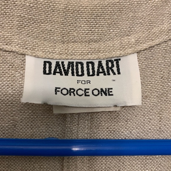 David Dart For Force One Vintage Linen Dress Size M - Picture 8 of 10